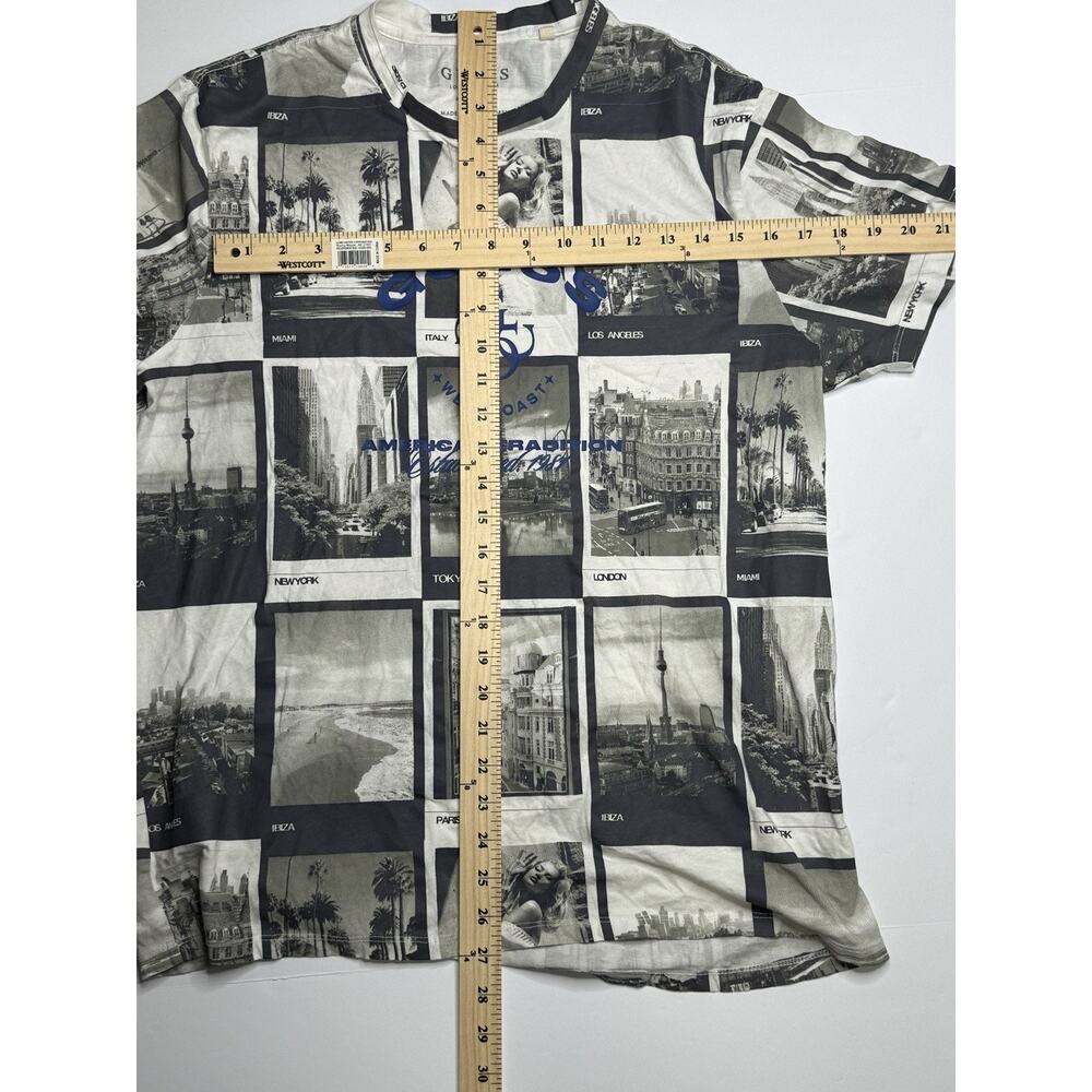 GUESS Los Angeles Men’s M City Photo Graphic T Shirt All Over Print Cotton - Picture 7 of 7